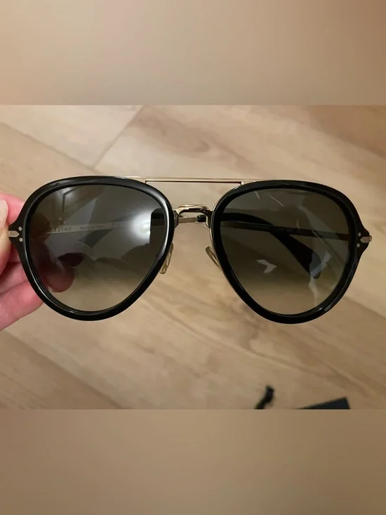 Celine Black and Gold Sunglasses - Picture 4 of 11